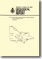 GSV Report 76 - Explanatory notes on Bacchus Marsh and Ballan 1:50 000 geological maps