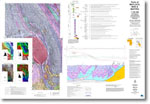 023 - Parts of Matlock, Moe and Maffra 1:100 000 geological interpretation of geophysical features map