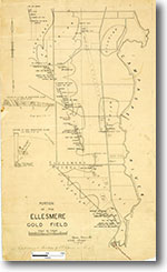 Ellesmere Gold Field 1:15,840 geological map (1896)