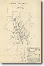 Inglewood Goldfield 1:31,680 shewing lines of reefs (1896)