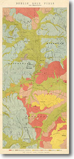 Berlin goldfield 1:15 840 geological map (1890)