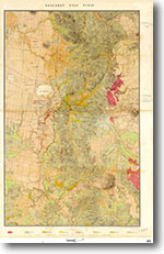 Ballarat Goldfield 1:31,680 geological map (1874)