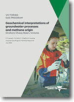 VGP Technical Report 25 - Geochemical interpretations of groundwater processes and methane origin, Onshore Otway Basin, Victoria.