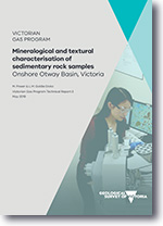 VGP Technical Report 3 - Mineralogical and textural characterisation of sedimentary rock samples