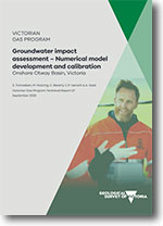 VGP Technical Report 37 - Groundwater impact assessment - Numerical model development and calibration, Onshore Otway Basin, Victoria.