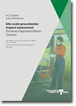 VGP Technical Report 61 - Site scale groundwater impact assessment, Onshore Gippsland Basin.